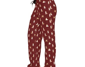 Shiba Inu Pajama Pants: Customizable Dog Print Loungewear