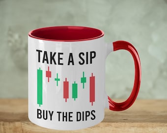 Buy The Dips Coffee Mug: Stock Market Trader Gift
