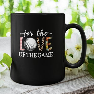 Golf Player Coffee Mug - For The Love Of The Game Golf, Golf Lover's Mug, Love Golfing Gift, Golfing Enthusiast Mug