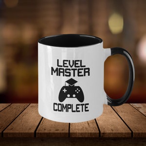 Masters Degree Graduation - Master&#39;s Level Complete, Mba Gifts For Women, Masters Mug For Her, Mba Graduate Gift For Him