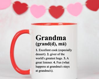 Grandma Definition Coffee Mug  Personalized Grandmother Gift - Etsy