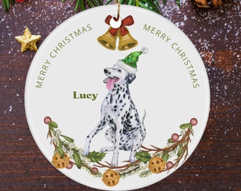 Dalmatian Christmas Ornament, Dalmatian Ornament, Dalmatian Mom, Dalmatian Dog Personalized Ornament Gifts for Owners, Dog Lover Gift