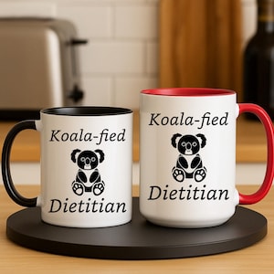 Koalafied Dietitian Mug: Funny Nutritionist Gift