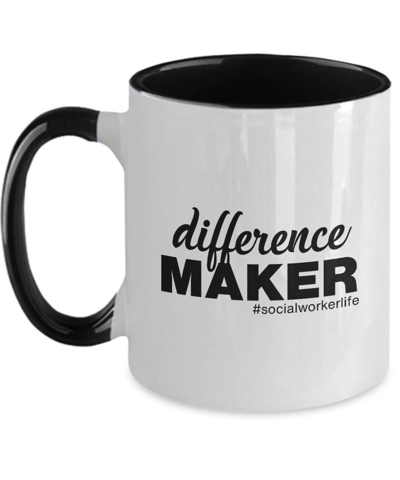 Funny Social Work Gifts Difference Maker, Social Worker Gift, , Social