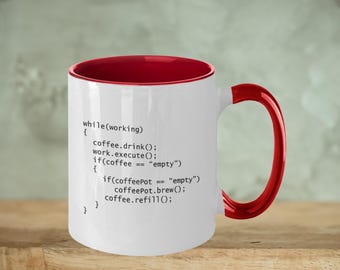 Tasse à café programmeur : codage humoristique C++ - 11 oz ou 15 oz