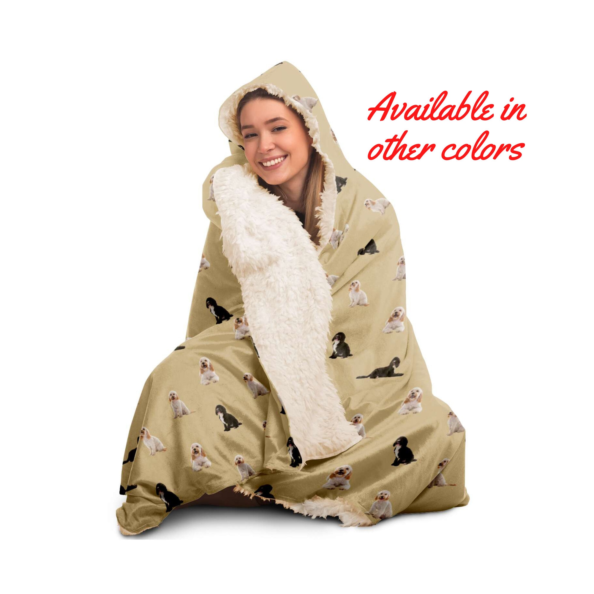 Cockapoo Hooded Blanket Cockapoo Hooded Blanket