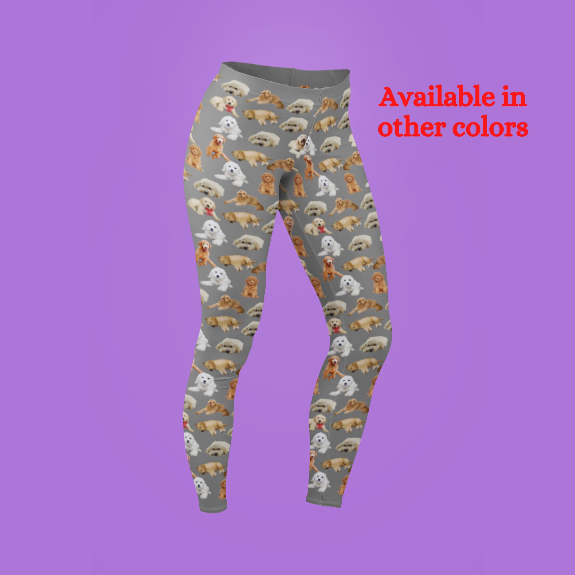 Goldendoodle Print Leggings: Women's Yoga Workout Pants