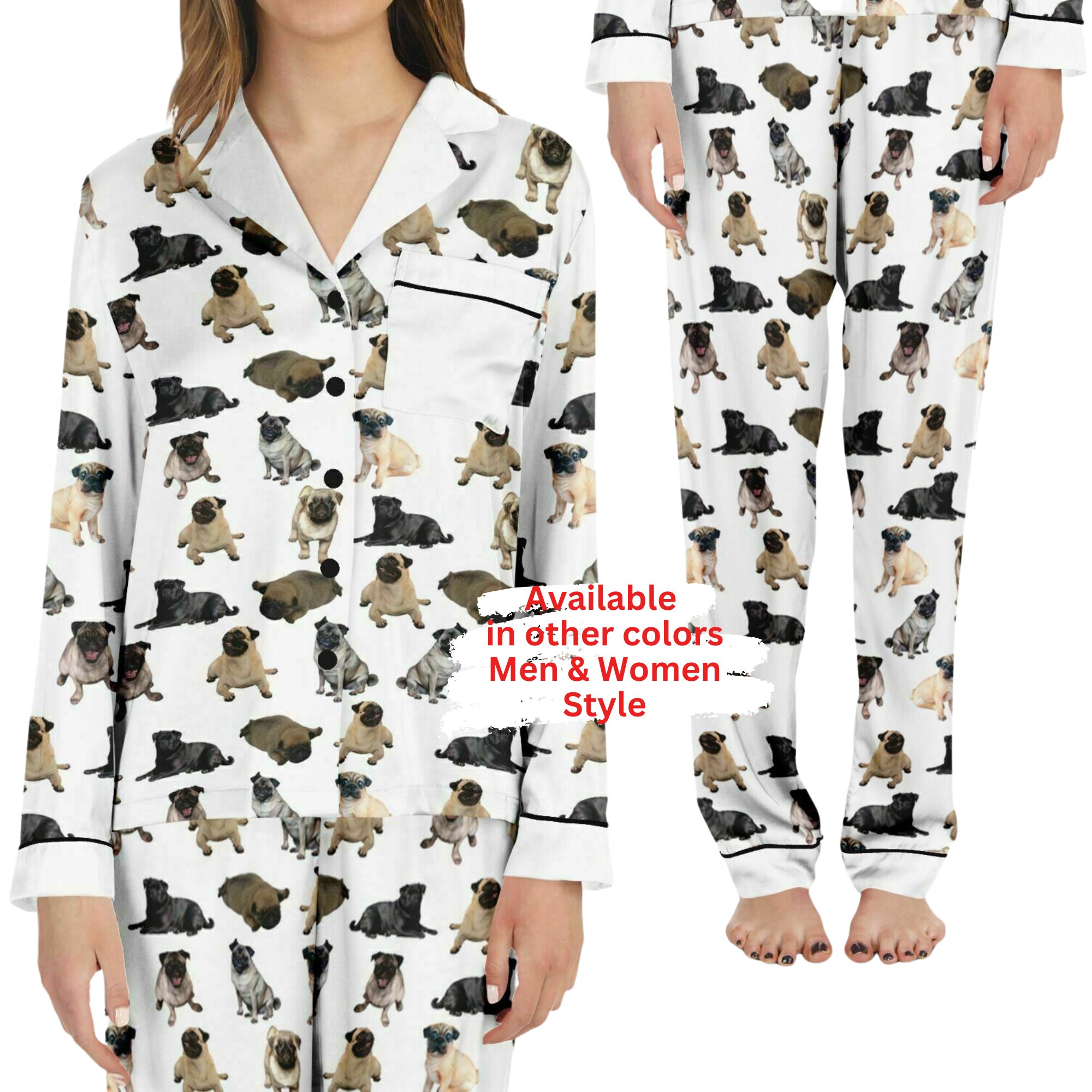 Merry pugmas pajamas sale