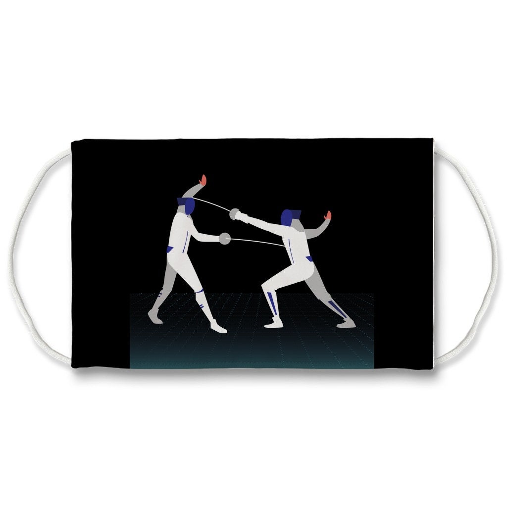 Fencing Face Mask Fencing Print Fencing Gift idea Fencing | Etsy