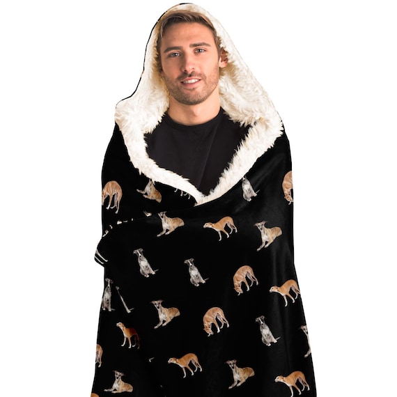 Whippet Blanket Hoodie Hooded Blanket for Adults and Youth Sherpa Hood Blanket Fleece Blanket With Hood Etsy Sweden
