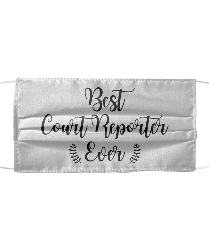 Court Reporter Face Mask Court Reporter Print Court Reporter Etsy