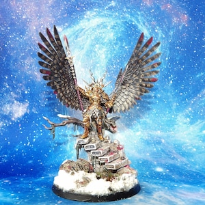 Yndrasta, The Celestial Spear .Stormcast Eternals ,Age Of Sigmar .professionally painted to a very high standard