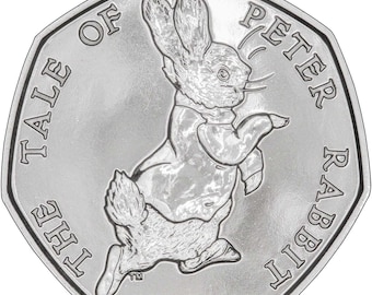Tale Of Peter Rabbit  - Beatrix Potter 50p Fifty Pence coin 2017