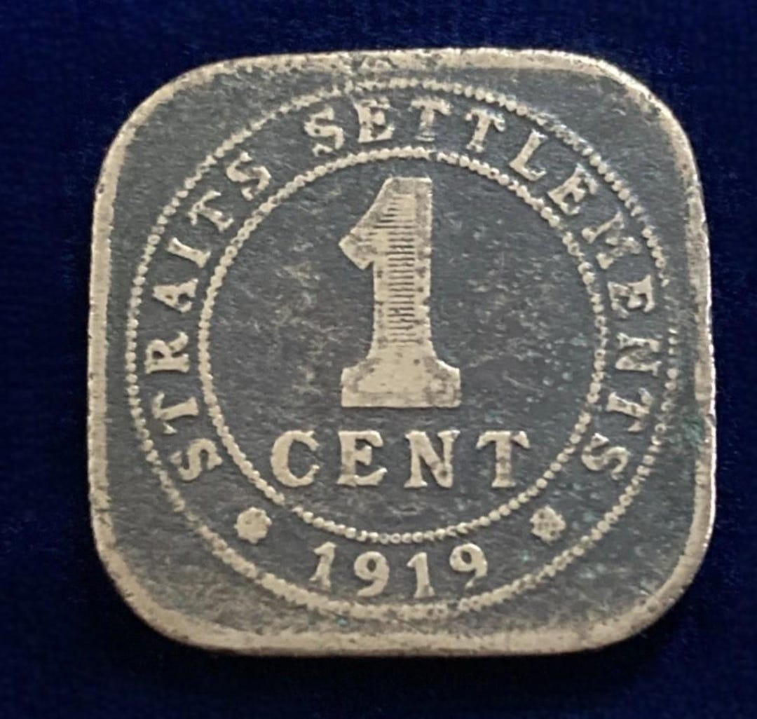 ヴィンテージ海峡植民地青銅貨 – 1919年 ジョージ5世 1セント - Etsy 日本