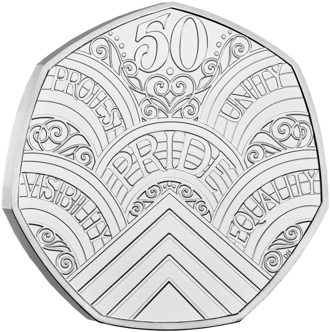 50 Years of Pride 2022 UK Brilliant Uncirculated 50p Coin Etsy