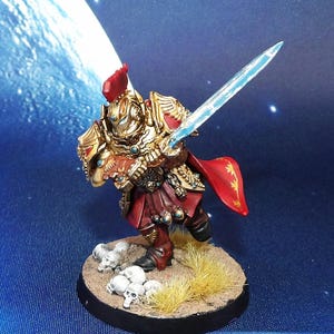 Adeptus Custodes  champion wh40k.Assembled and painted to a very good standard
