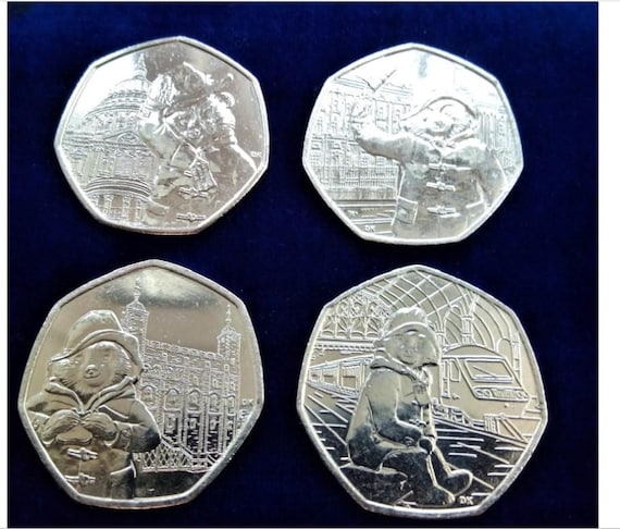 パディントンベア 50ペンス硬貨セット：未流通記念硬貨 - Etsy 日本