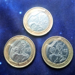3x 2002 Commonwealth Games coins,SCOTLAND-WALES-ENGLAND Rare 2 Pound Coins