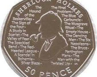 2019 Sherlock Holmes uncirculated 50p Collectable Coin