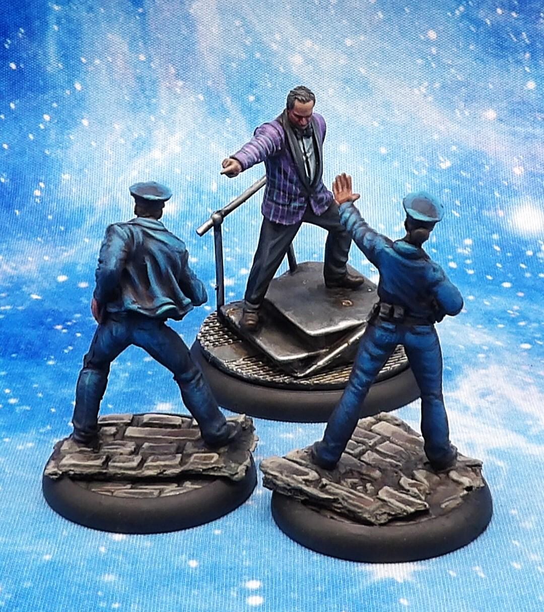 Knight Models: Commissioner Gordon & S.W.A.T. Team - Metal Miniatures | #1908164665