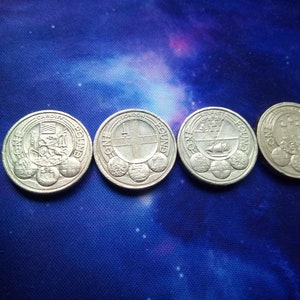 Full Set Rare 1 One Pound (old) Coins Capital Cities - London Cardiff Belfast Edinburgh