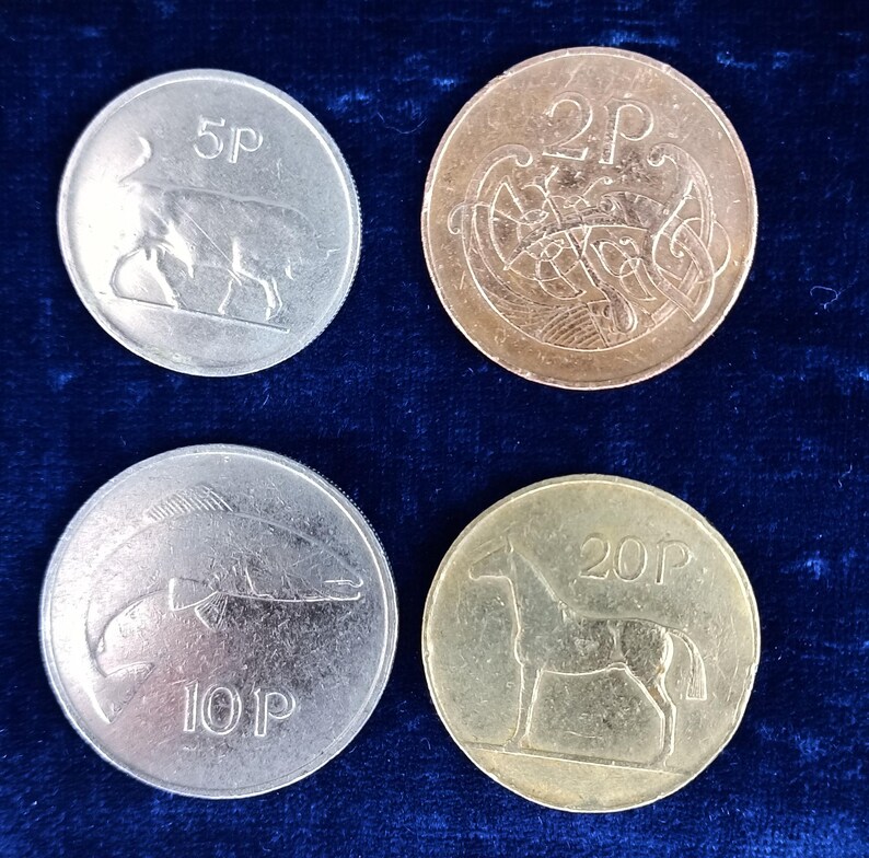 4 Coin Collection :old Irish Pence (2,5 10 and 20 Pence).circulated - Etsy