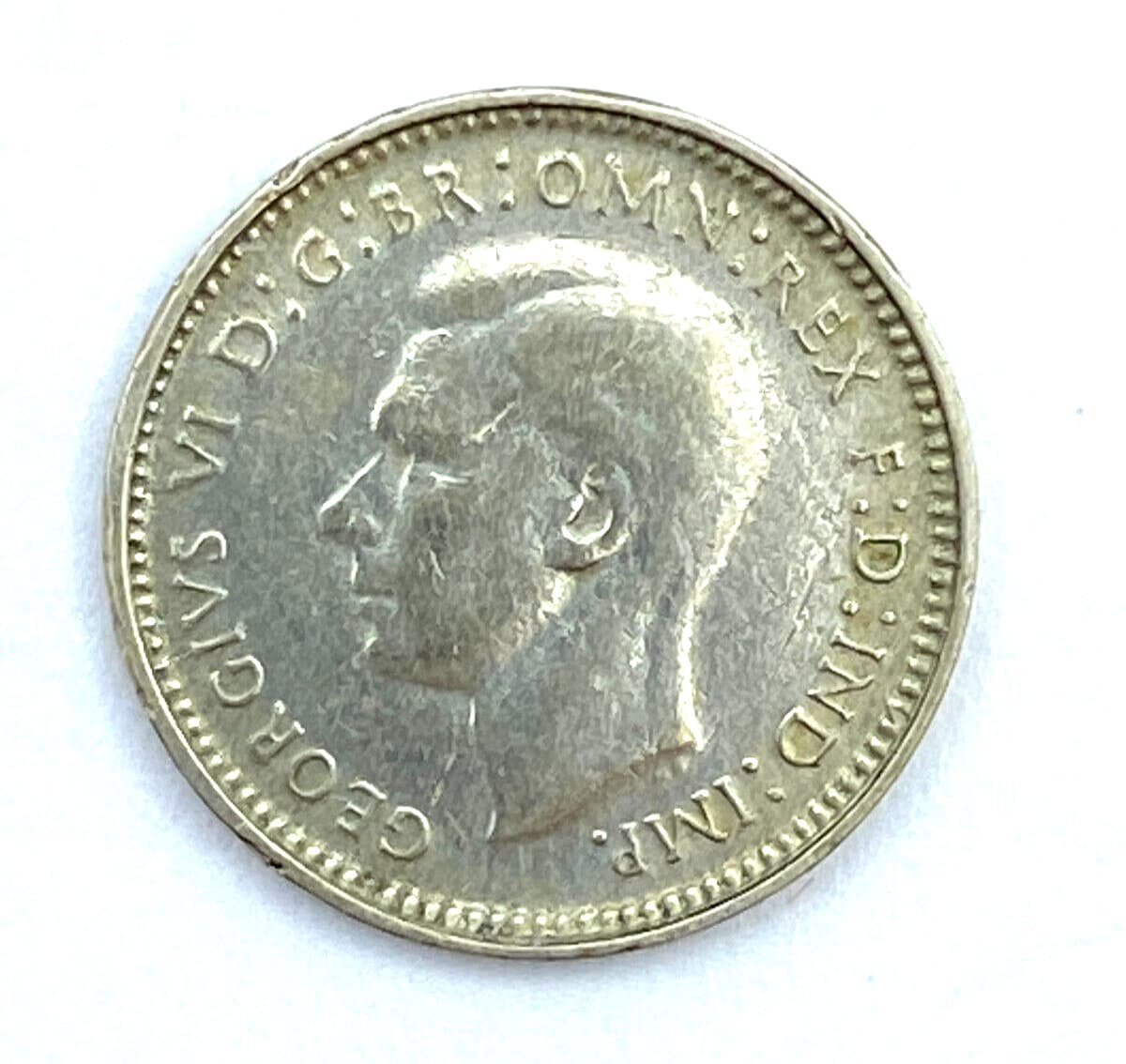 1947 年ヴィンテージ シルバー .500 オーストラリア 3 ペンス