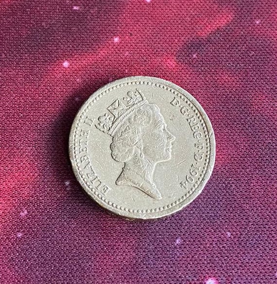 1994年スコットランドのライオンの1ポンド（旧）硬貨が流通 - Etsy 日本