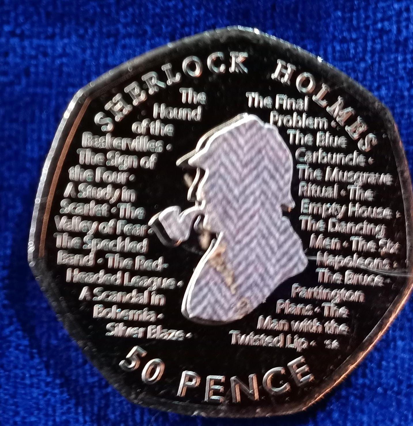 コレクション: 2019 シャーロック ホームズ 未流通 50 ペンス コレクタブル コイン デカール付き (ツイード パターン) - Etsy 日本