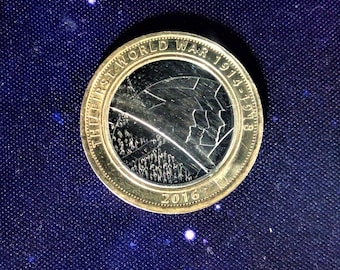 La Primera Guerra Mundial 1914-1918 Moneda de dos libras 2016 rara