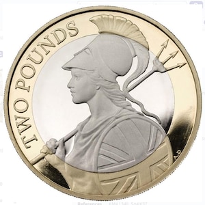 Britannia 2016  2 pound coin.circulated