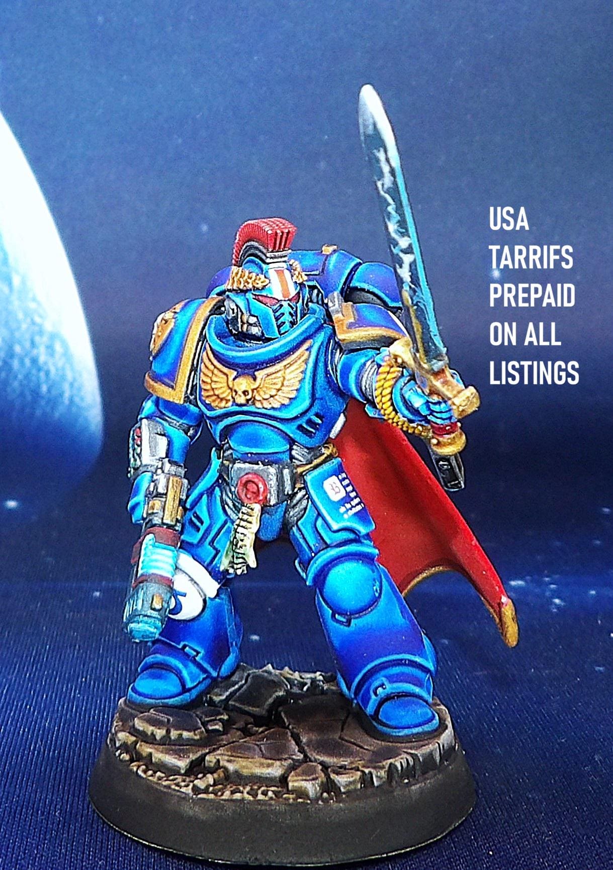 Warhammer 40K Space Marine Capitaine - Édition Limitée 25e Anniversaire - NISB