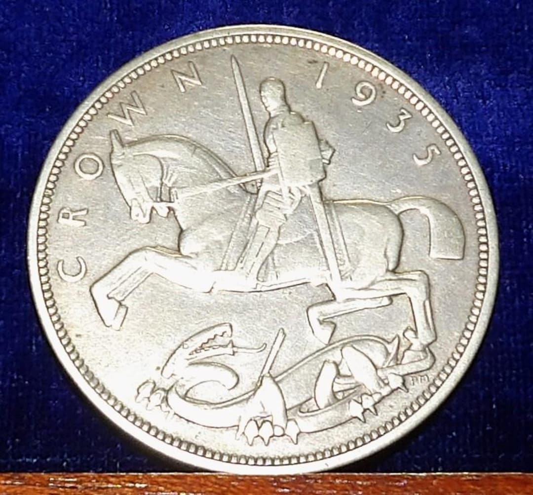 Vintage Silver Crown 1935 -commemorative Issue: 25th Anniversary