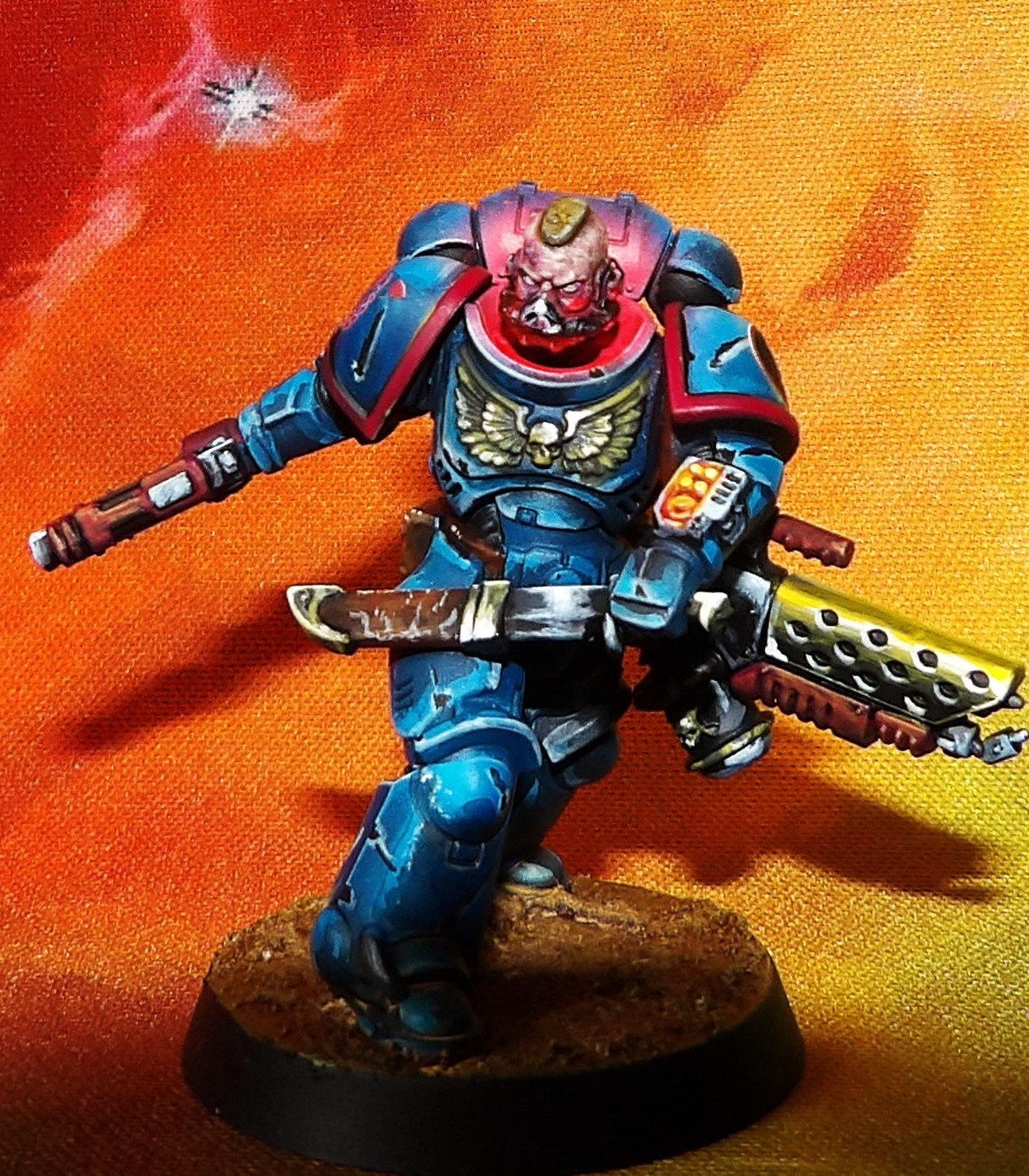 Wh40k : Crimson Fists Infernus Primaris Space Marine Warhammer 40k .painted  to a Professional Standard - Etsy Hong Kong