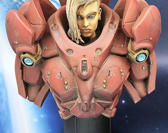 1/10 Sci-fi  female space soldier "Irene".Exceptionally Painted resin bust