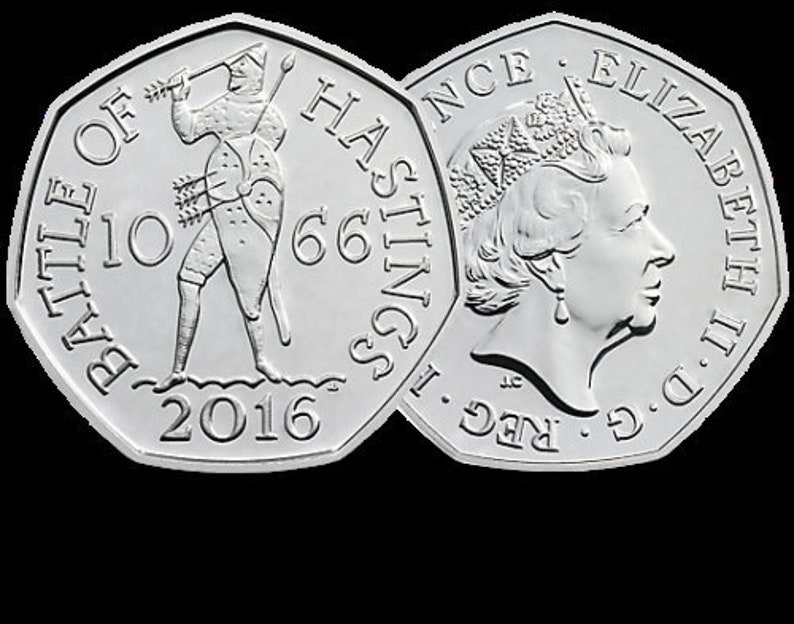 2016 UK Battle of Hastings 50p Coin Etsy UK