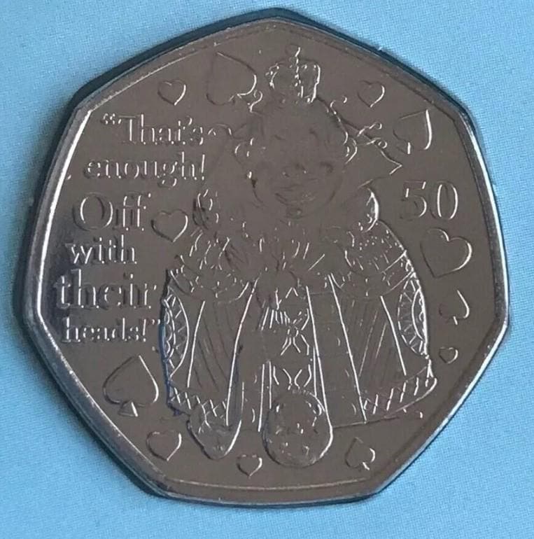 50 ペンス - ワンダーランド クイーン 2021 - シリーズ: 鏡の国の