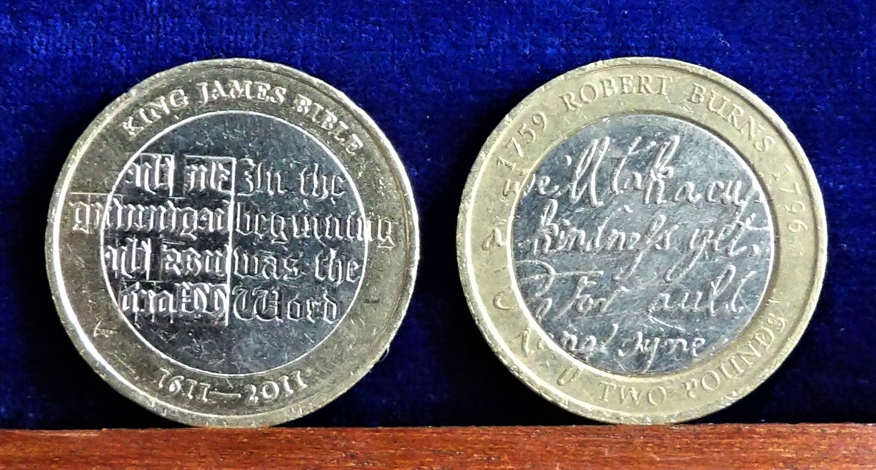 2009 Robert Burns & King James Bible Two Pound Coin Pair - Etsy