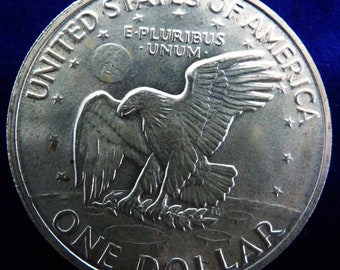 vintage Eisenhower 1972 Eisenhower SILBER Dollar, Stempelglanz