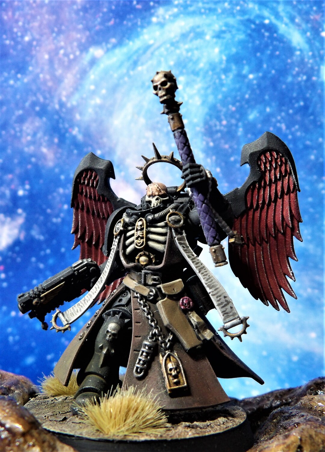 Warhammer 40k - Figurine Chapelain Blood Angels - Metal OOP - Games Workshop - Vintage