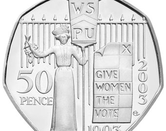 50p Suffragette