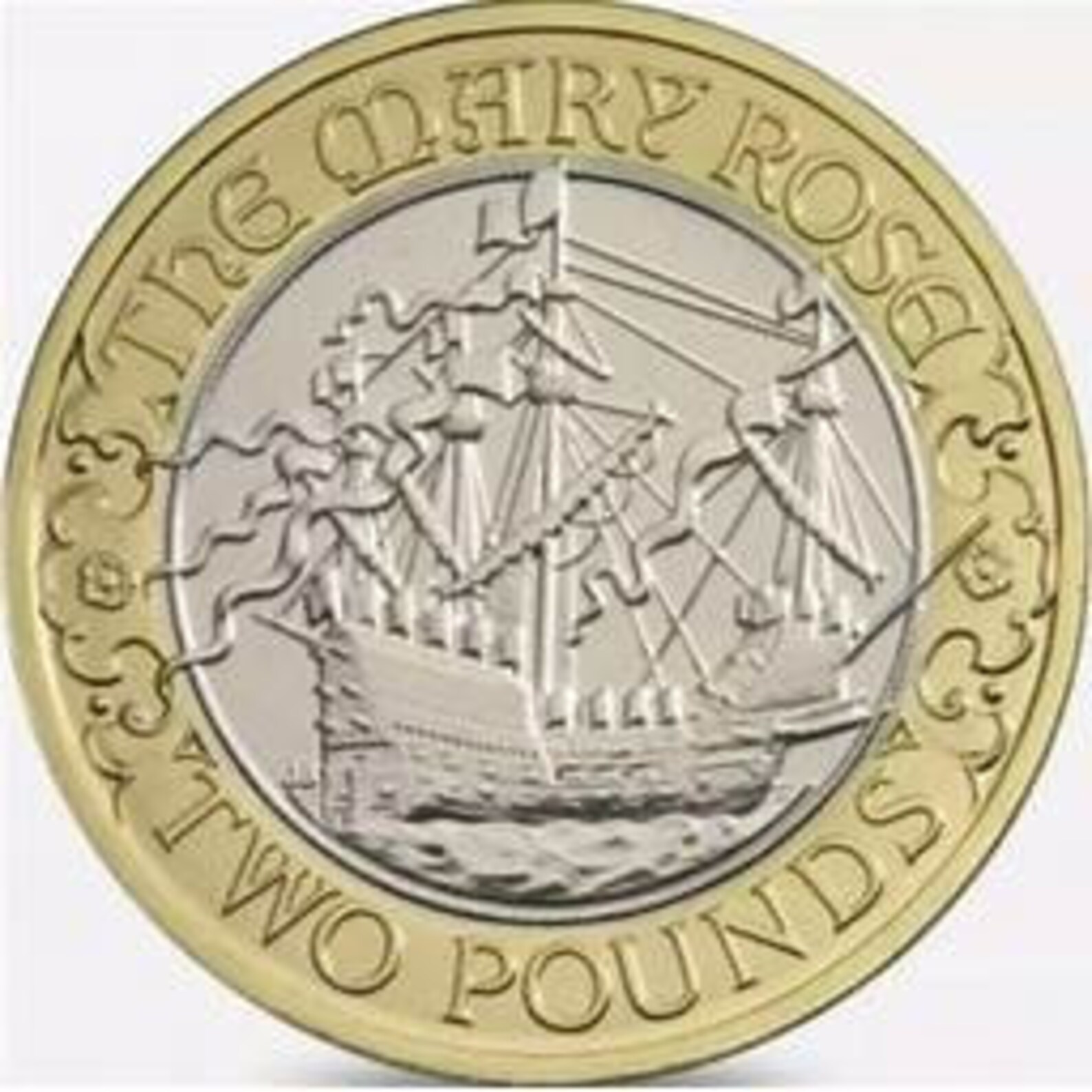 Rare 2 pound coin 2011 MARY ROSE 500TH ANNIVERSARY Etsy