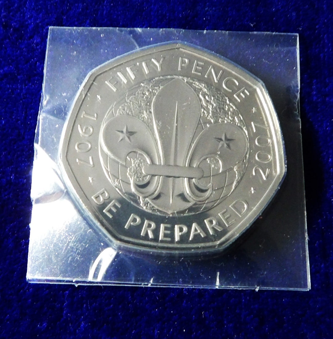 50p Scouts Coin Be Prepared 2007.uncirculated Etsy 50p Scouts Coin Be Prepared 2007.uncirculated Etsy