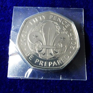 50p Pfadfinder Münze Be präpariert 2007