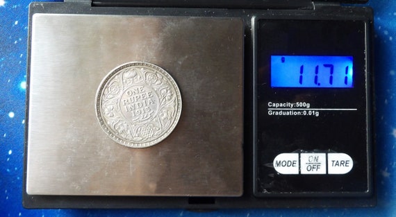 イギリス領インド1913年 ジョージ5世 皇帝1ルピー銀貨 イギリス領