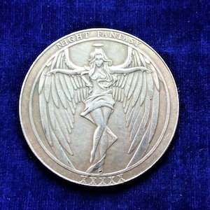 Angel vs Devil  Occult Magic Fantasy Myth Hobo Coin