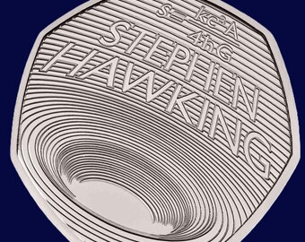 Herdenkingsserie: Steven Hawking 2019, niet-gecirculeerd, 50 p. Elizabeth II 5e portret.