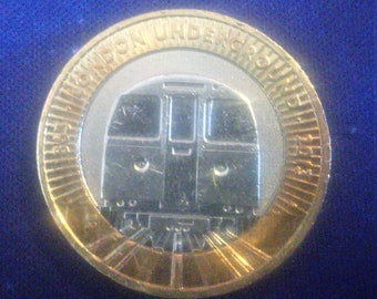 Royal Mint 2 pound coin 2013 LONDON UNDERGROUND TRAIN