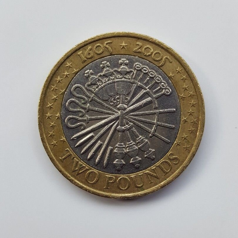 2005 Gunpowder Plot November 5th Guy Fawkes 2 Pound Coin - Etsy