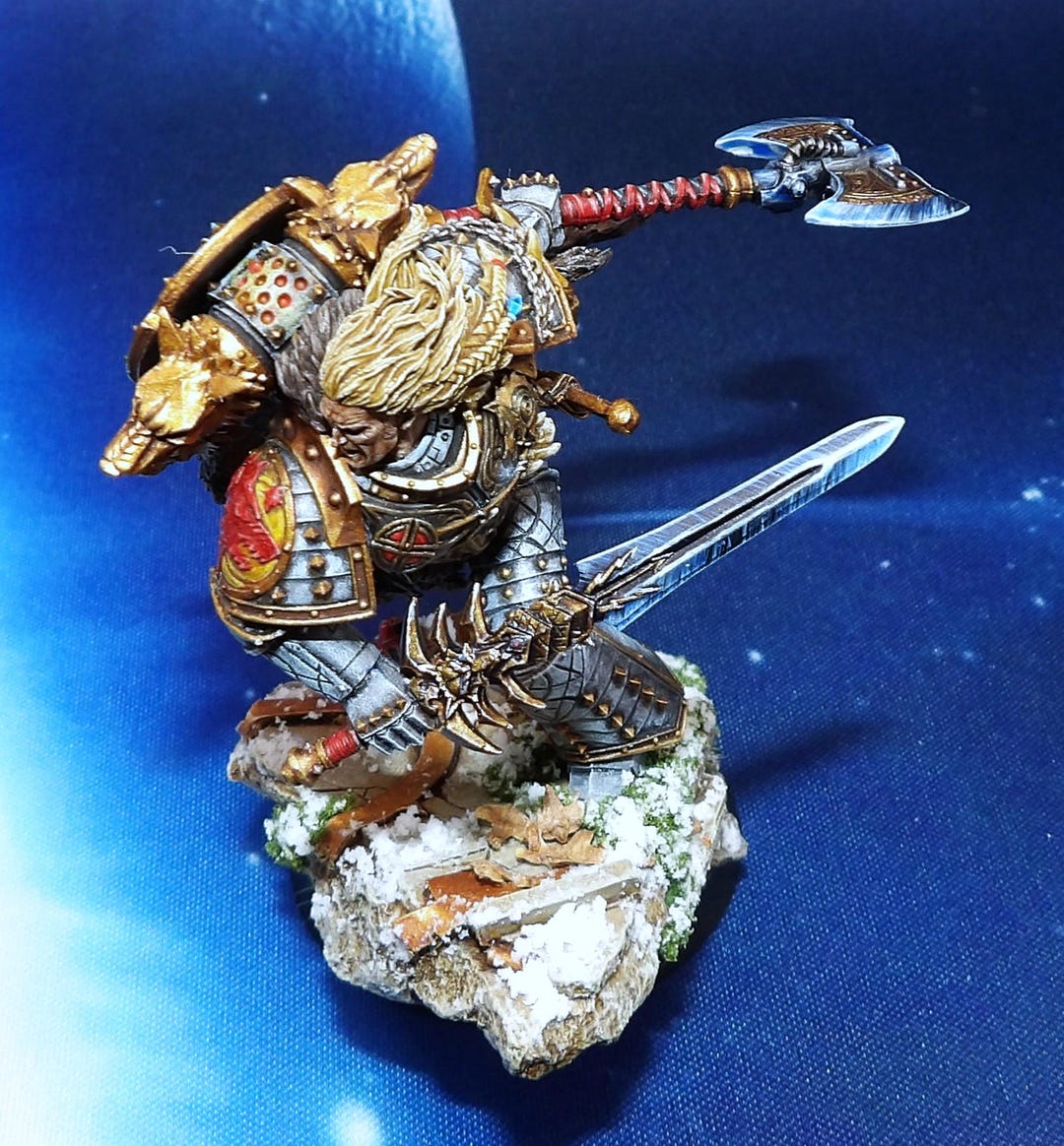 Forgeworld Painted Leman Russ Miniature: Space Wolves Primarch, Horus ...